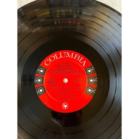 Johnnie Ray Sings The Big Beat Vinyl Record CL 961 Vintage Album - Picture 3 of 5